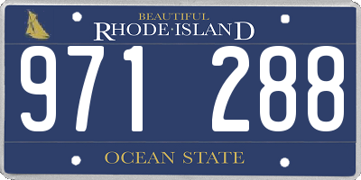 RI license plate 971288