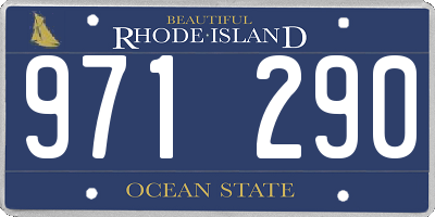 RI license plate 971290
