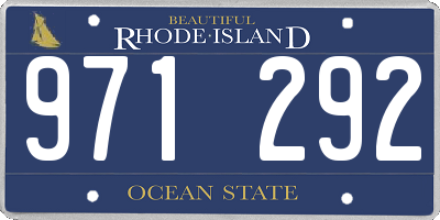 RI license plate 971292