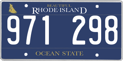 RI license plate 971298