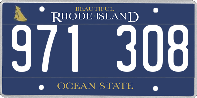 RI license plate 971308