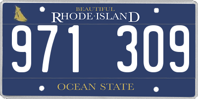 RI license plate 971309