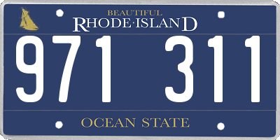 RI license plate 971311