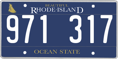 RI license plate 971317