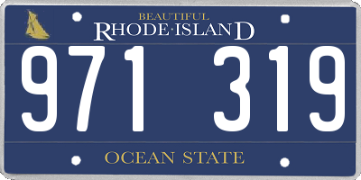 RI license plate 971319