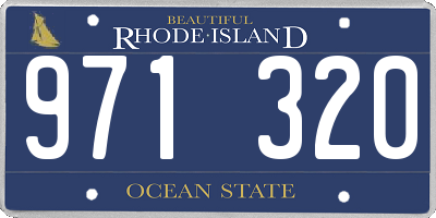 RI license plate 971320
