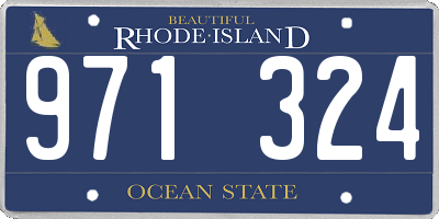 RI license plate 971324