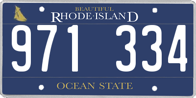 RI license plate 971334