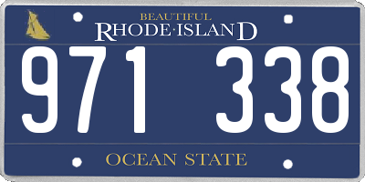 RI license plate 971338