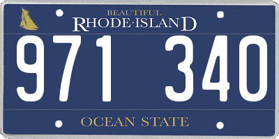 RI license plate 971340