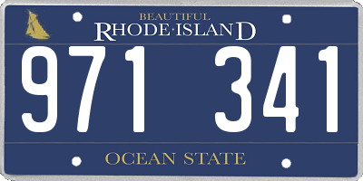 RI license plate 971341