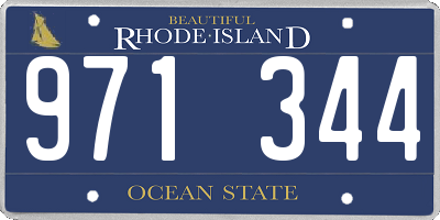 RI license plate 971344