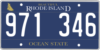 RI license plate 971346