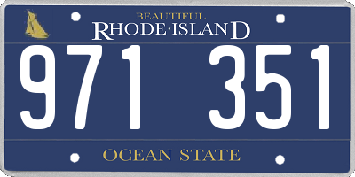 RI license plate 971351