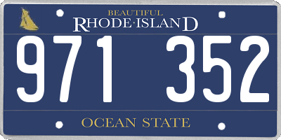 RI license plate 971352