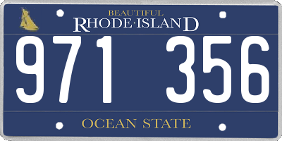 RI license plate 971356