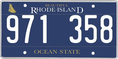 RI license plate 971358