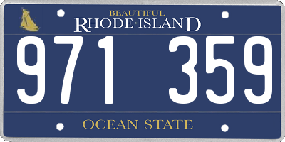 RI license plate 971359