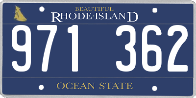 RI license plate 971362