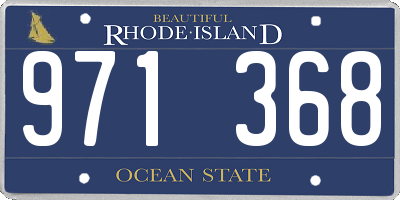 RI license plate 971368
