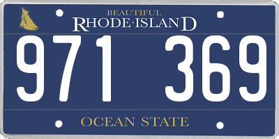 RI license plate 971369
