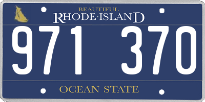 RI license plate 971370