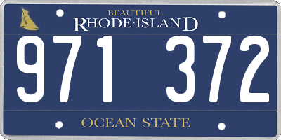 RI license plate 971372