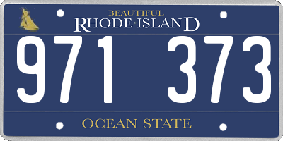 RI license plate 971373