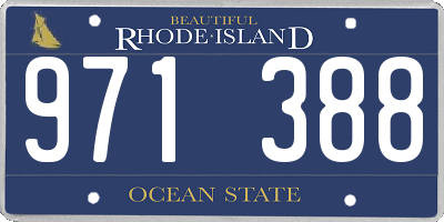 RI license plate 971388