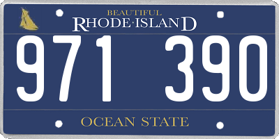 RI license plate 971390