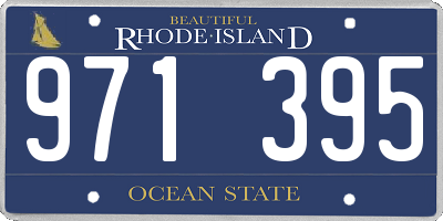 RI license plate 971395