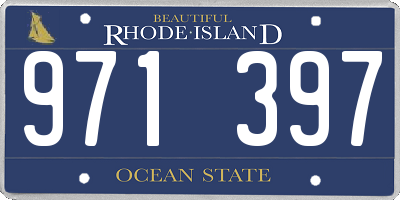 RI license plate 971397