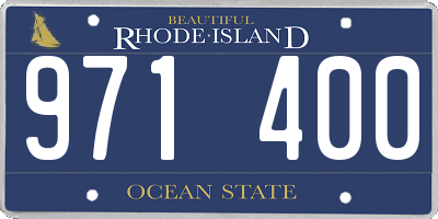 RI license plate 971400