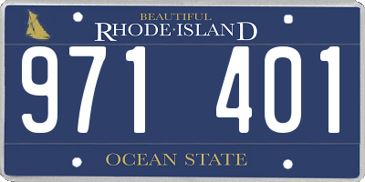 RI license plate 971401