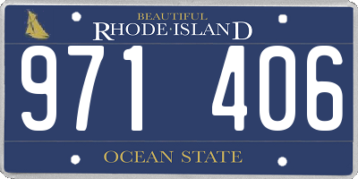 RI license plate 971406