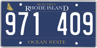 RI license plate 971409