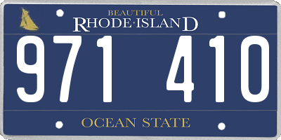 RI license plate 971410