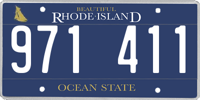 RI license plate 971411