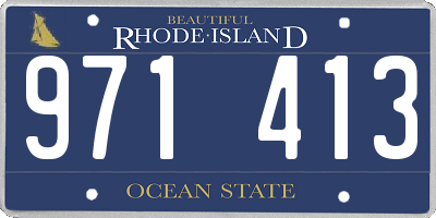 RI license plate 971413