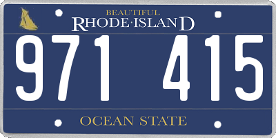 RI license plate 971415