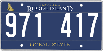 RI license plate 971417