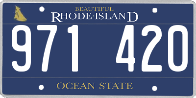 RI license plate 971420