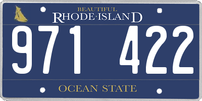 RI license plate 971422