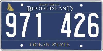 RI license plate 971426