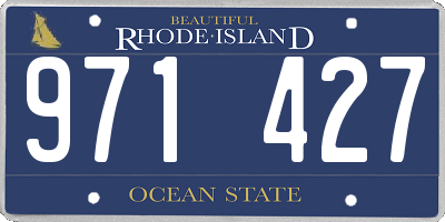 RI license plate 971427