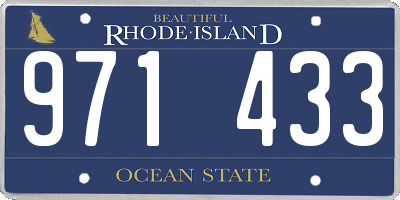 RI license plate 971433