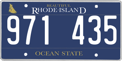 RI license plate 971435