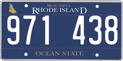 RI license plate 971438