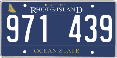 RI license plate 971439