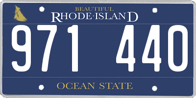 RI license plate 971440